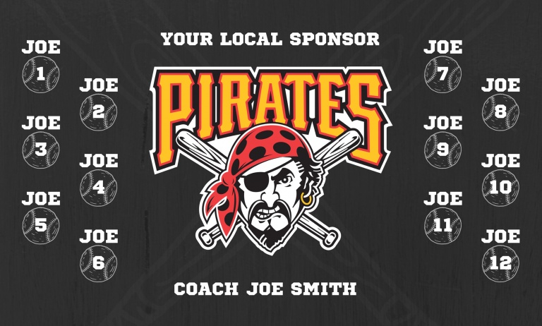 Pirates Baseball Team Banner