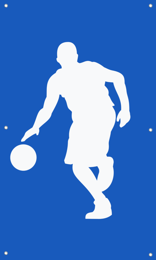 Basketball player banner