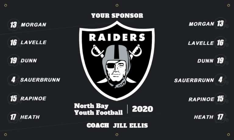 Raiders Football Banner