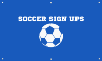 Soccer Sign Ups banner
