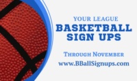 Basketball sign ups banner design template
