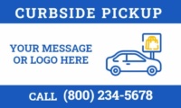 Curbside Pickup banner design template
