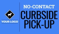 No-Contact Curbside Pick-Up banner