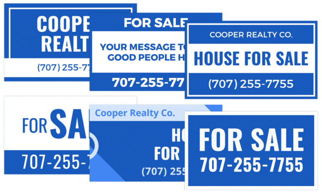 For Sale banner templates