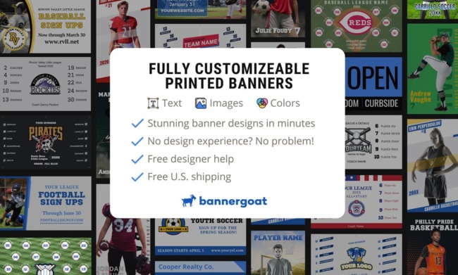 Fully Customizeable Printed Banners - Banner Goat